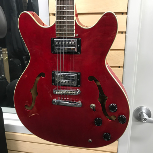 Vist Large View of Product Image Which is Used Squier SERIES 24 STARFIRE Semi-Hollow Electric Guitar Red 6-String 41125-S000039638