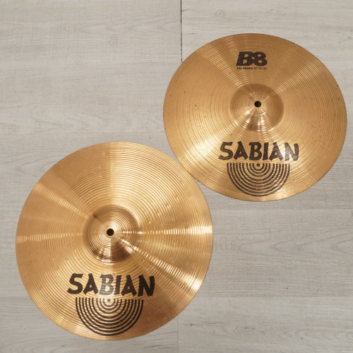 Vist Large View of Product Image Which is Used Sabian 14" B8 Hi Hat Cymbal Pair 40015-S000328842