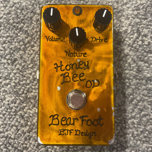 Used BEARFOOT HONEY BEE OD Guitar Overdrive Pedal 41106-S000094582
