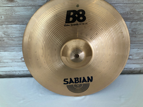 Used Sabian 14" B8 THIN CRASH Cymbal 41112-S000097580