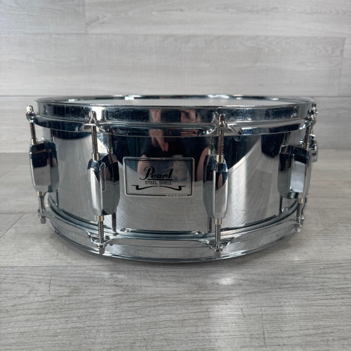 Vist Large View of Product Image Which is Used Pearl Steel Shell Snare Drum - 14 x 5.5-inch 40112-S000178730