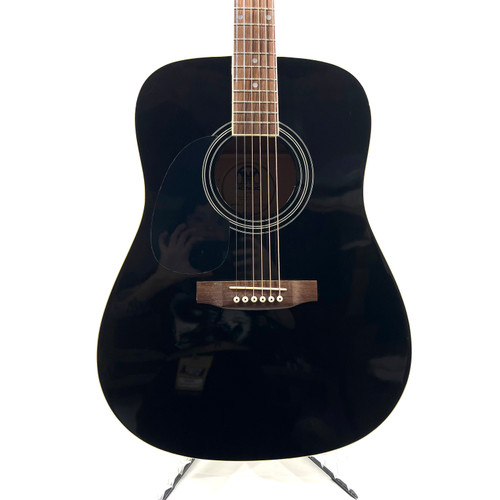 Vist Large View of Product Image Which is Used Hondo H350 LTBK Laminate Top Acoustic Guitar Black