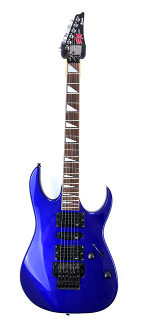 Used Ibanez EX370 Super S Electric Guitar Blue 6-String 41124-S000205215