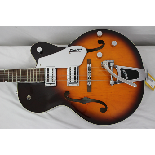 Vist Large View of Product Image Which is Used Gretsch G5120 Semi-Hollow Electric Guitar Sunburst 6-String 41128-S000106848