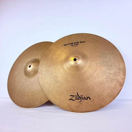 Vist Large View of Product Image Which is Used Zildjian 14" New Beat Hi-Hat Cymbal Pair 41121-S000051263