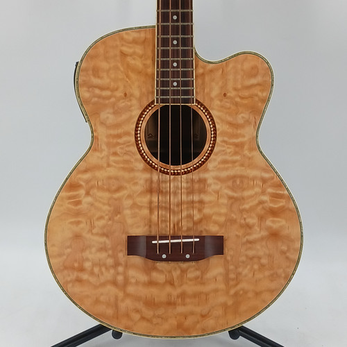 Used Morgan Monroe MQB-N Vintage Acoustic Bass Guitar Wood 4-String 40081-S000111827