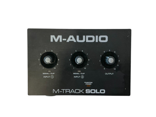Vist Large View of Product Image Which is Used M-Audio M-TRACK SOLO Computer Interface 2 A/D Recording Inputs 40009-S000307203