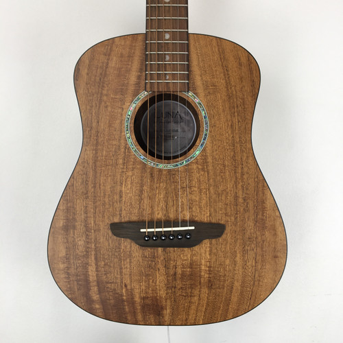 Used Luna SAF KOA SUPREME 3/4 ACOU/ELEC Solid Top Acoustic Guitar Natural 41124-S000205236