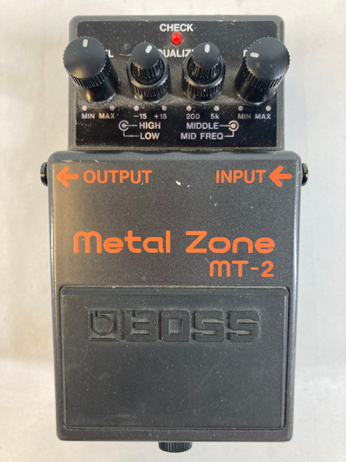 Used Boss MT-2 Metal Zone Guitar Effect Pedal 41127-S000057923