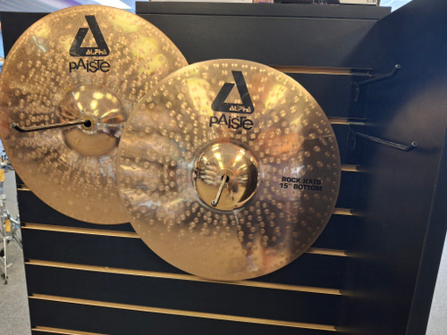 Used Paiste 15 ALPHA ROCK HI HATS Hi Hat Cymbals 15" 41116-S000048824