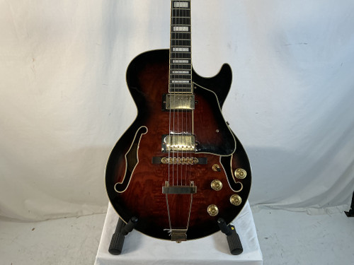 Used Ibanez AG95QA-DBS 5B-03 SEMI HALLOW Semi-Hollow Electric Guitar Tobacco Sunburst 6-String 40012-S000293204