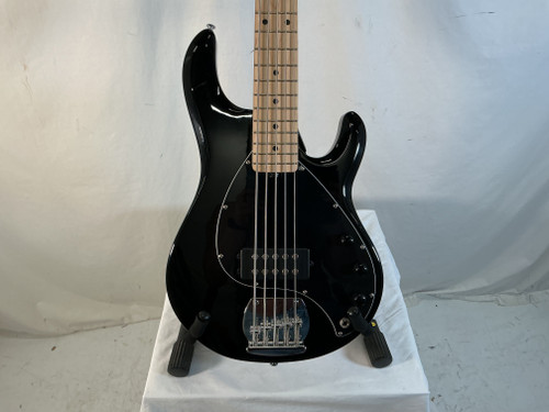 Vist Large View of Product Image Which is Used Sterling by Ernie Ball STINGRAY 5 Bass Guitar Black 4-String 40012-S000304338