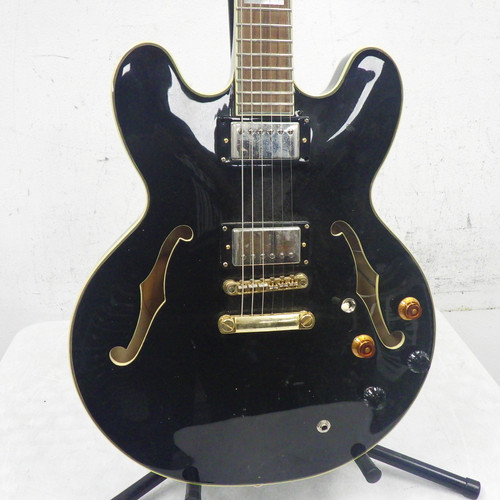 Vist Large View of Product Image Which is Used Epiphone SHERATON II EB Semi-Hollow Electric Guitar Black 6-String 40042-S000259734