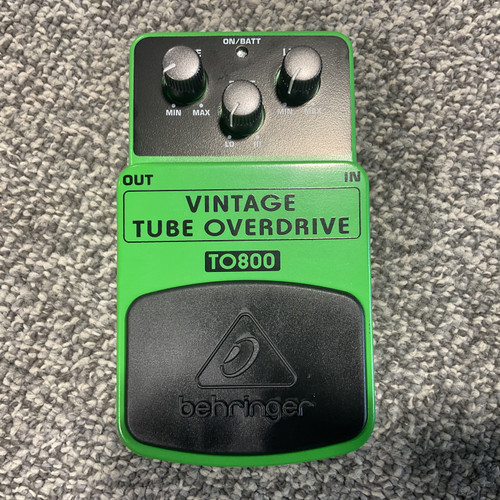 Used BEHRINGER TO800 VINTAGE TUBE OVERDRIVE Guitar Pedal 41106-S000094672