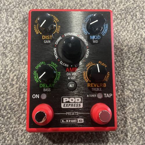 Used LINE 6 POD EXPRESS Guitar Multi-FX Pedal 41106-S000094689