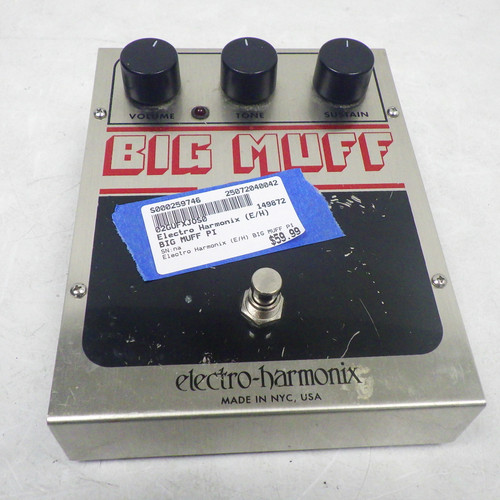 Vist Large View of Product Image Which is Used Electro Harmonix (E/H) BIG MUFF PI Fuzz Pedal 40042-S000259746