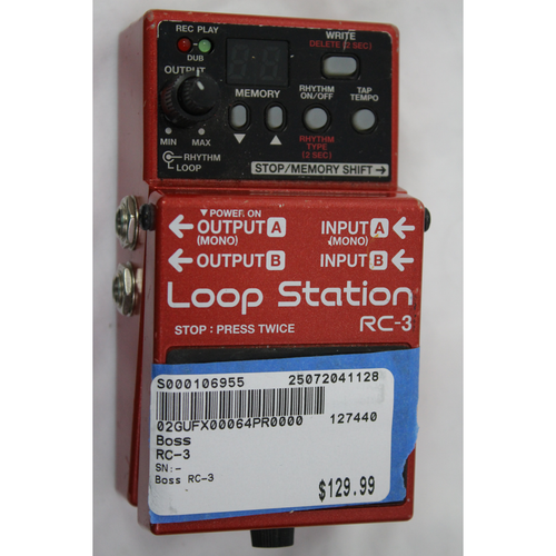 Vist Large View of Product Image Which is Used Boss RC-3 Looper Pedal 41128-S000106955