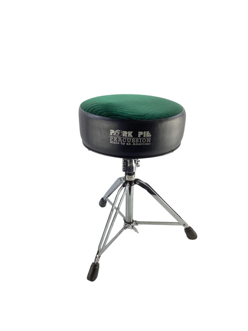 Used Pork Pie Drum Throne Green Top -AS IS WEAR 41115-S000113321