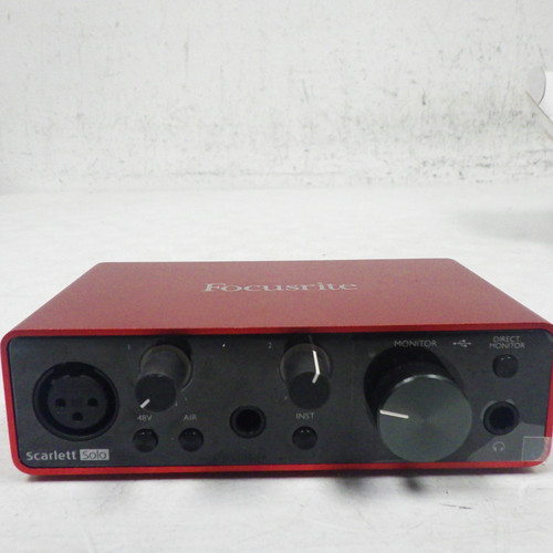 Vist Large View of Product Image Which is Used Focusrite SCARLETT SOLO 3RD GEN Computer Interface 1 A/D Recording Inputs 40042-S000259750