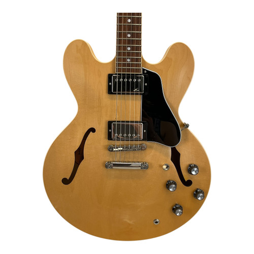 Vist Large View of Product Image Which is Used Gibson ES-335 Satin Semi-Hollow Electric Guitar Natural 6-String 41117-S000051452