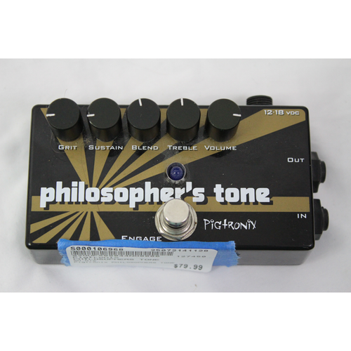 Vist Large View of Product Image Which is Used Pigtronix PHILOSOPHERS TONE Compressor Pedal 41128-S000106968