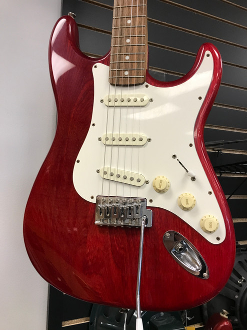 Used Austin STRATOCASTER S Type Electric Guitar Red 6-String 41123-S000110233