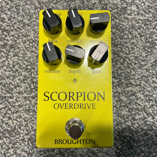 Used BROUGHTON SCORPION OVERDRIVE Guitar Pedal 41106-S000094727