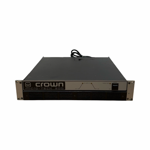 Used Crown MICRO-TECH 600 2X 300-WATT POWER AMP Power Amp 41126-S000090465