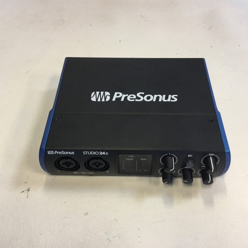 Used Presonus STUDIO 24C Computer Interface 4 A/D Recording Inputs 41110-S000070060