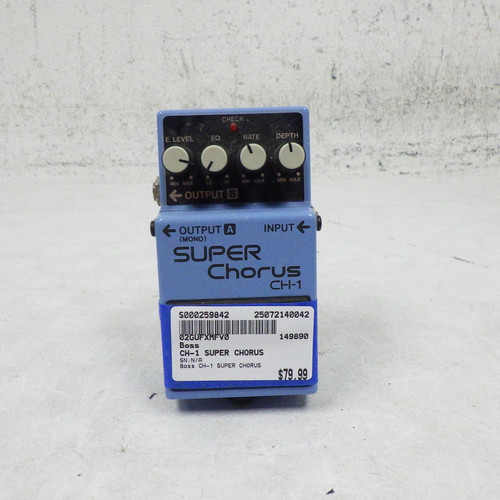 Vist Large View of Product Image Which is Used Boss CH-1 Super Chorus Pedal 40042-S000259842
