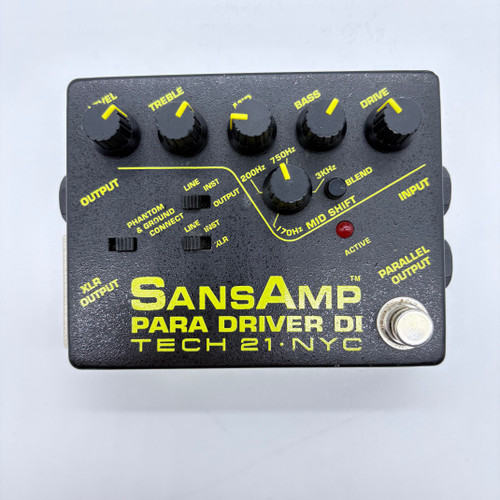 Used Tech 21 SANSAMP PARA DRIVER DI Overdrive Pedal 41124-S000205301