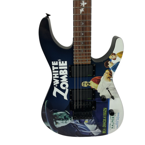 Used LTD KH-WZ WHITE ZOMBIE Modern Metal Electric Guitar Custom Graphics 6-String 41120-S000034327