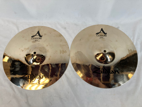 Vist Large View of Product Image Which is Used Zildjian 14" A Custom Hi Hat Cymbals 41127-S000057998