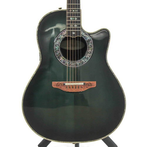 Used Ovation 1769 CUSTOM LEGEND Solid Top Acoustic Guitar Green