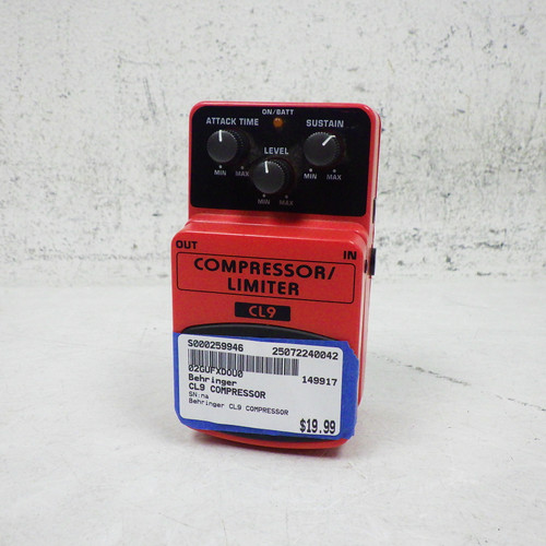Vist Large View of Product Image Which is Used Behringer CL9 Compressor Pedal 40042-S000259946