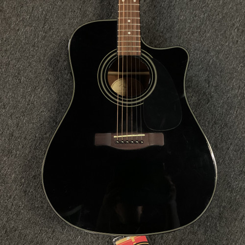 Vist Large View of Product Image Which is Used Fender CD-110CE Solid Top Acoustic Guitar Black 40111-S000188343