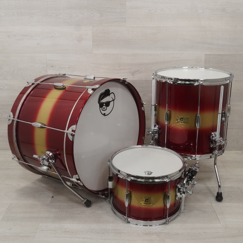 Vist Large View of Product Image Which is Used Pork Pie 3pc Hip Pig Drum Shell Kit Red Duco 40015-S000329079