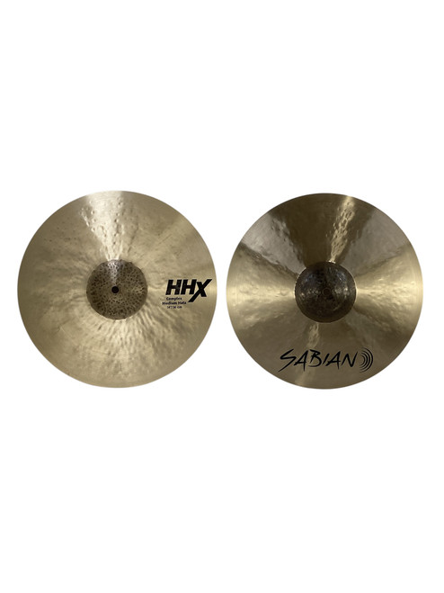 Vist Large View of Product Image Which is Used Sabian HHX Complex Medium Hi-Hat Cymbals 14"  41115-S000113379