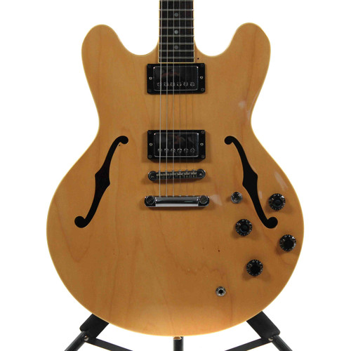 Vist Large View of Product Image Which is Used Hohner SE-35 Semi-Hollow Electric Guitar Natural 6-String