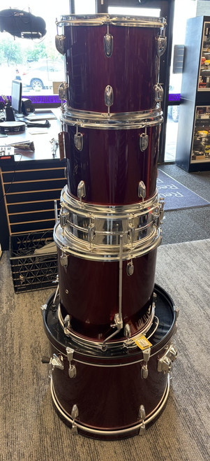 Vist Large View of Product Image Which is Used Pacific 5PC MAPLE SHELL KIT -AS IS- Drum Shell Kit Red 41124-S000205405