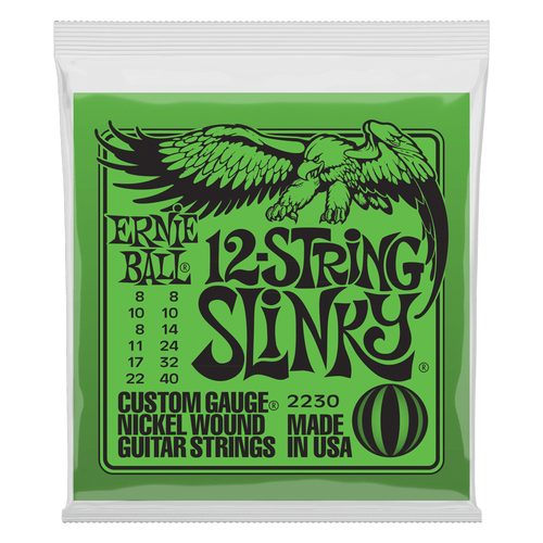 Vist Large View of Product Image Which is New - ERNIE BALL 2230 REGULAR SLINKY 12-STRING ELECTRIC GUITAR STRINGS 8-40 40087-ERN-2230