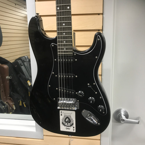 Vist Large View of Product Image Which is Used Sawtooth ES STRAT Super S Electric Guitar Black 6-String