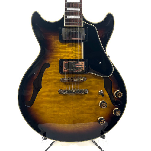 Vist Large View of Product Image Which is Used Ibanez AM93 Double Cut Electric Guitar Tobacco Sunburst