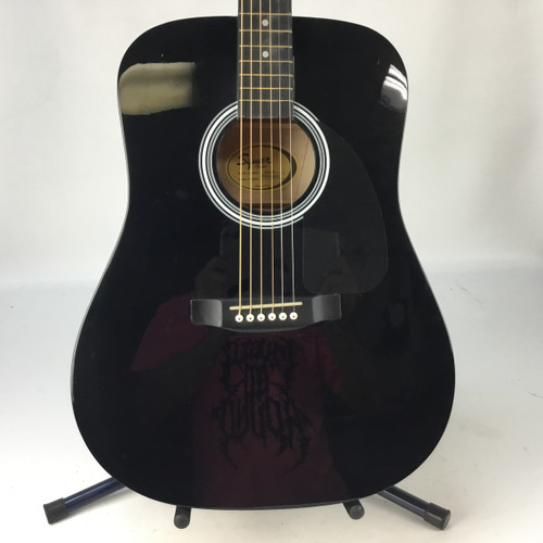 Vist Large View of Product Image Which is Used Squier SA-150 Laminate Top Acoustic Guitar Black 41110-S000070139