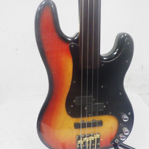 Vist Large View of Product Image Which is Used Made in Japan Fretless Bass Vintage Sunburst 4 String 40042-S000260143