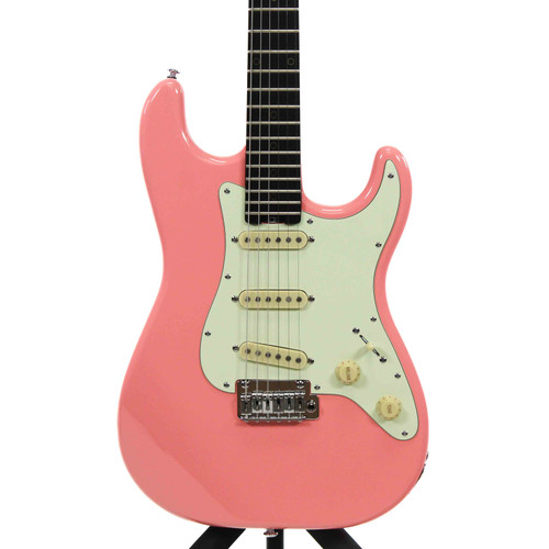 Vist Large View of Product Image Which is Used Schecter NICK JOHNSTON SIGNATURE S Type Electric Guitar Pink 6-String