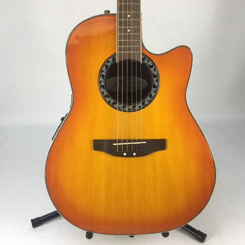Vist Large View of Product Image Which is Used Applause AE128 Solid Top Acoustic Guitar Cherry Sunburst 41110-S000070146