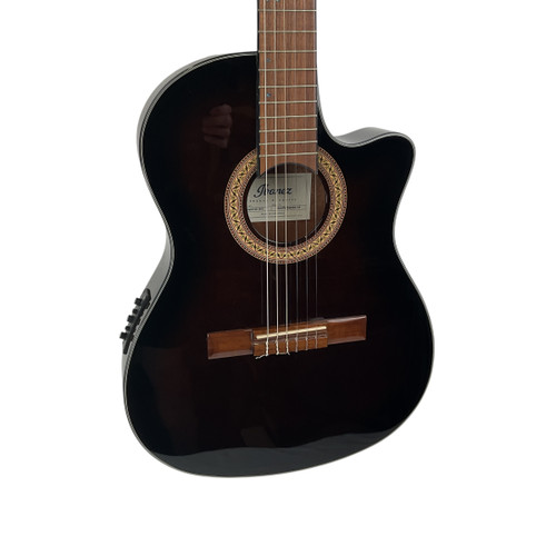 Vist Large View of Product Image Which is Used Ibanez GA35TCE Laminate Top Acoustic Guitar Black 41120-S000034399