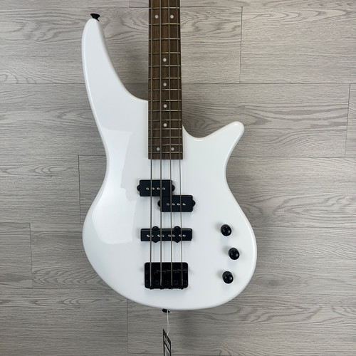 Vist Large View of Product Image Which is Used Jackson JS2 SPECTRA SNOW WHITE 4-STRING Modern Metal Bass Guitar White 4-String 41124-S000205527