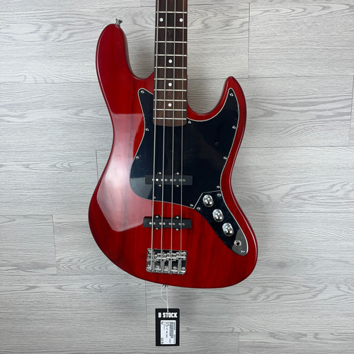 Vist Large View of Product Image Which is Used Stagg SBJ-30 STF RED BASS J Type Bass Guitar Red 4-String 41124-S000205529